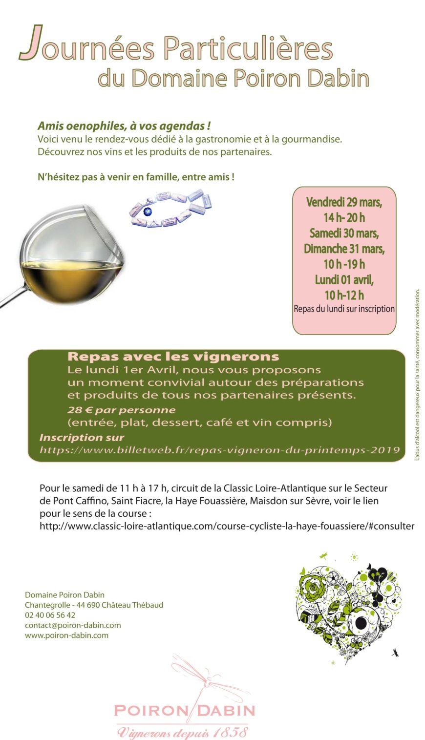 LES PROCHAINES PORTES OUVERTES DE PRINTEMPS ARRIVENT BIENTOT !!!